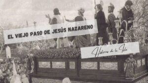 el antiguo paso de la hermandad del nazareno de 1940