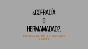 diferencias entre cofradía y hermandad