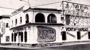 1966 cuando la N-IV discurría por la puerta de la Venta. Autor desconocido.