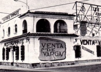 1966 cuando la N-IV discurría por la puerta de la Venta. Autor desconocido.