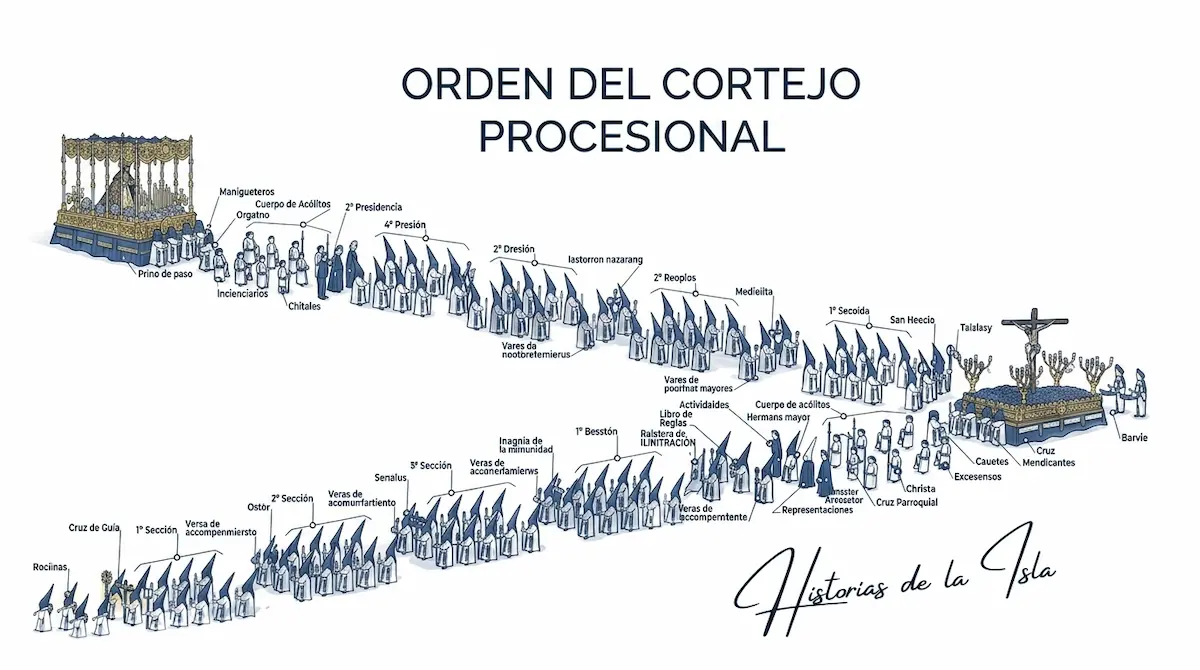orden del cortejo procesional