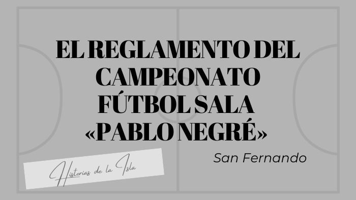 reglamento de futbol sala pablo negré