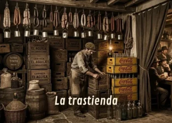 chicuco trabajando en la trastienda