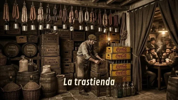 chicuco trabajando en la trastienda